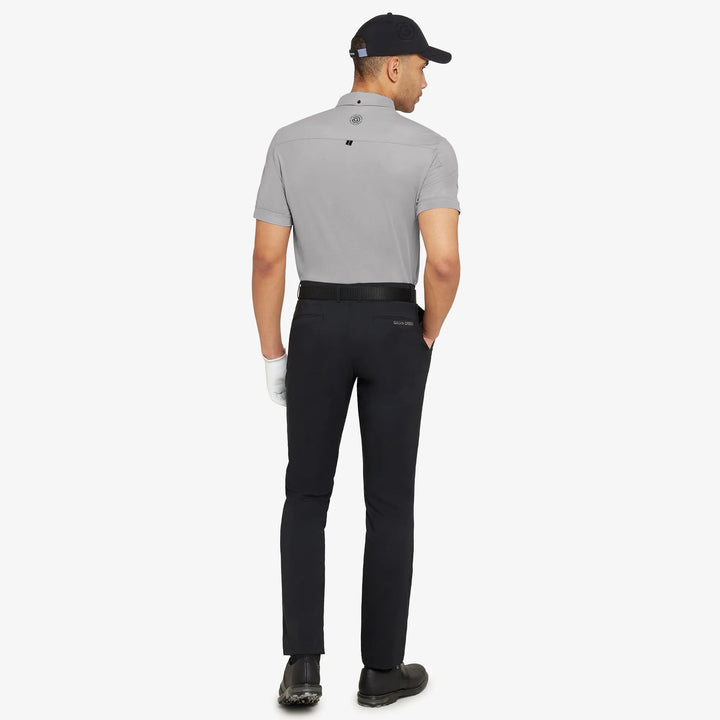 Maple is a Breathable short sleeve golf shirt for Men in the color Sharkskin(6)