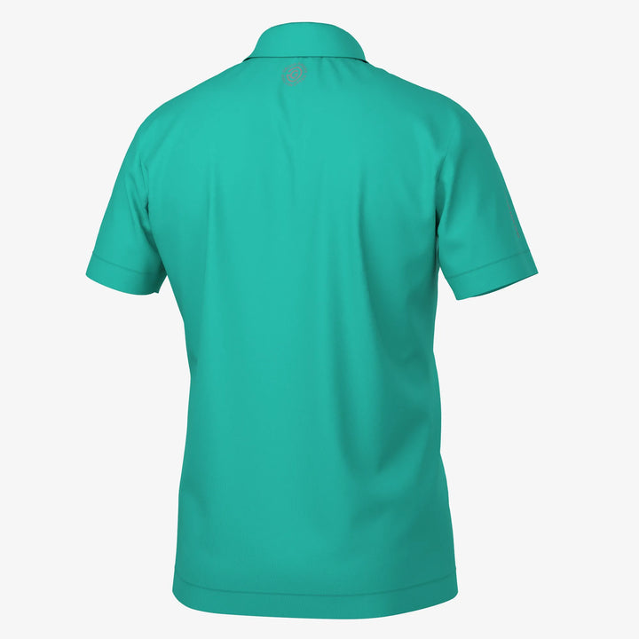 Marcelo is a Breathable short sleeve golf shirt for Men in the color Atlantis Green(7)