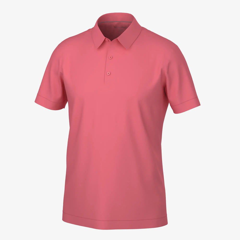 Marcelo is a Breathable short sleeve golf shirt for Men in the color Camelia Rose(0)