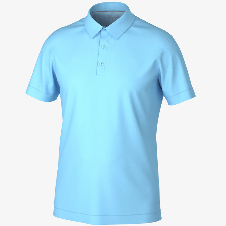 Marcelo is a Breathable short sleeve golf shirt for Men in the color Alaskan Blue(0)