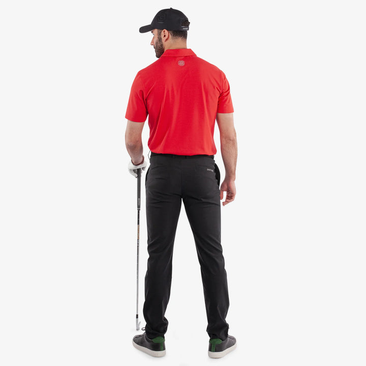 Marcelo is a Breathable short sleeve golf shirt for Men in the color Red(6)