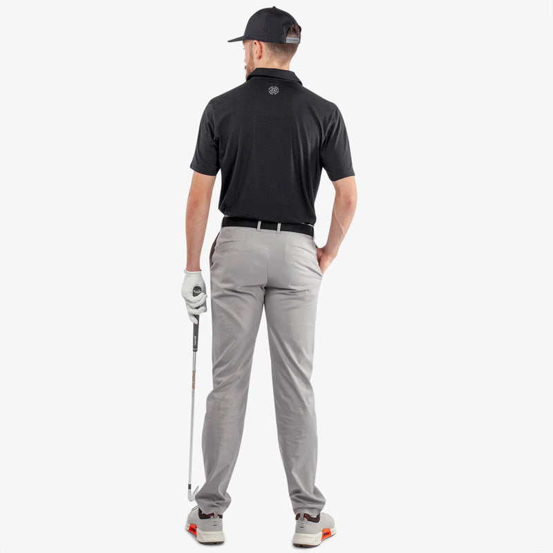 Marcelo is a Breathable short sleeve golf shirt for Men in the color Black(6)