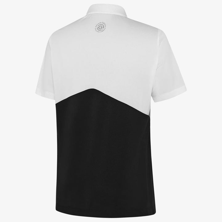 Marco is a Breathable short sleeve golf shirt for Men in the color White/Black(1)