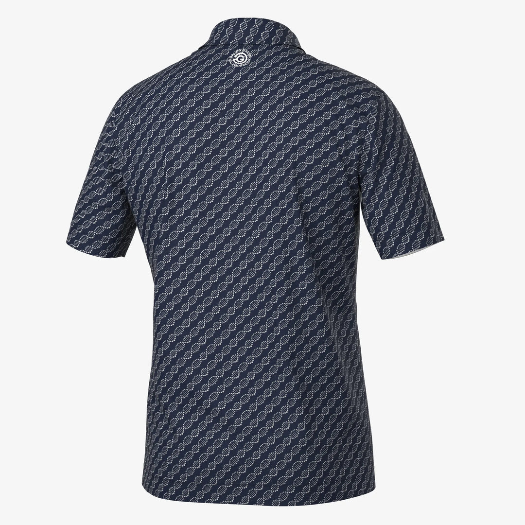 Marcus is a Breathable short sleeve golf shirt for Men in the color Navy(7)