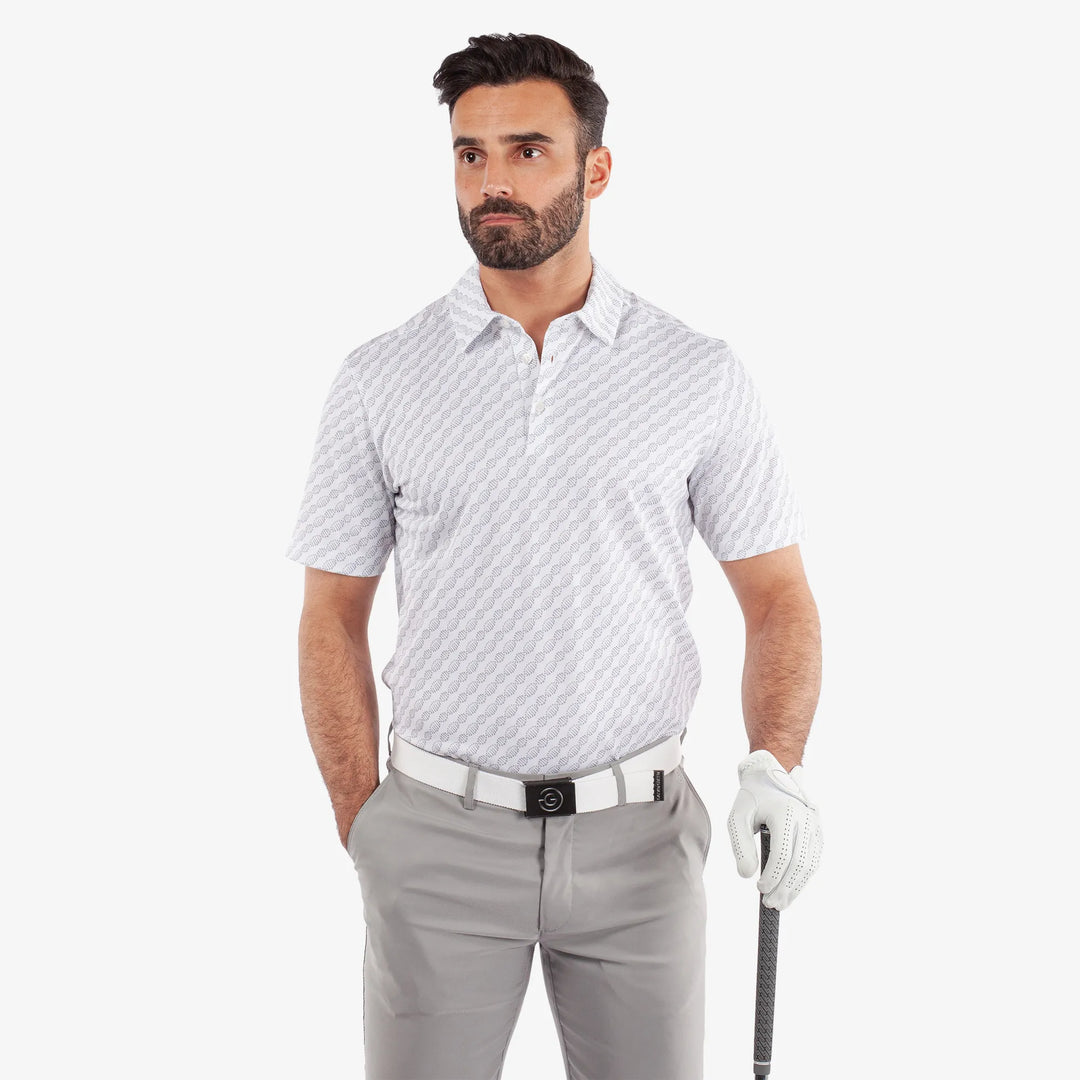 Marcus Breathable short sleeve golf shirt White – Galvin Green Marcus Breathable short sleeve golf shirt White – Galvin Green