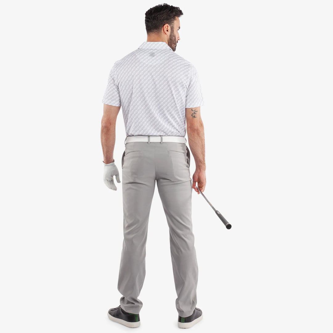 Marcus is a Breathable short sleeve golf shirt for Men in the color White(5)