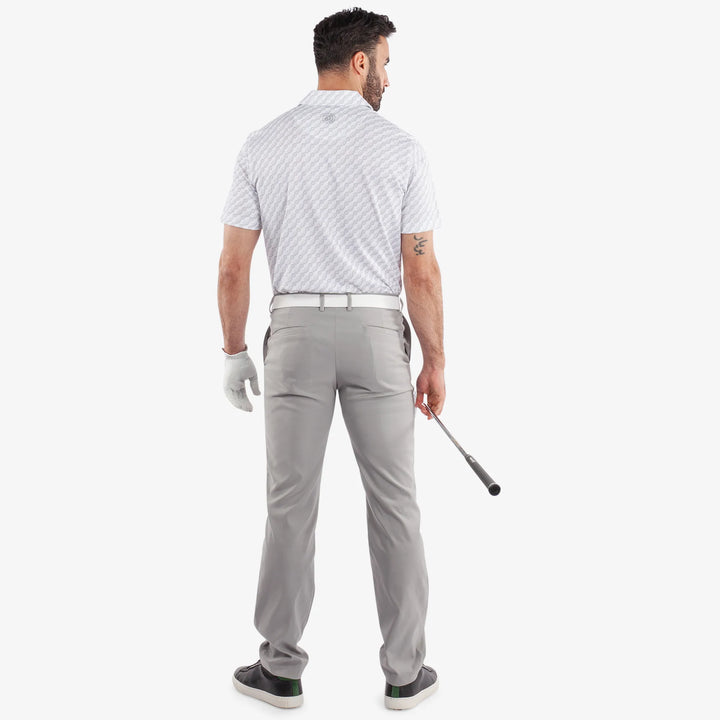 Marcus is a Breathable short sleeve golf shirt for Men in the color White(5)