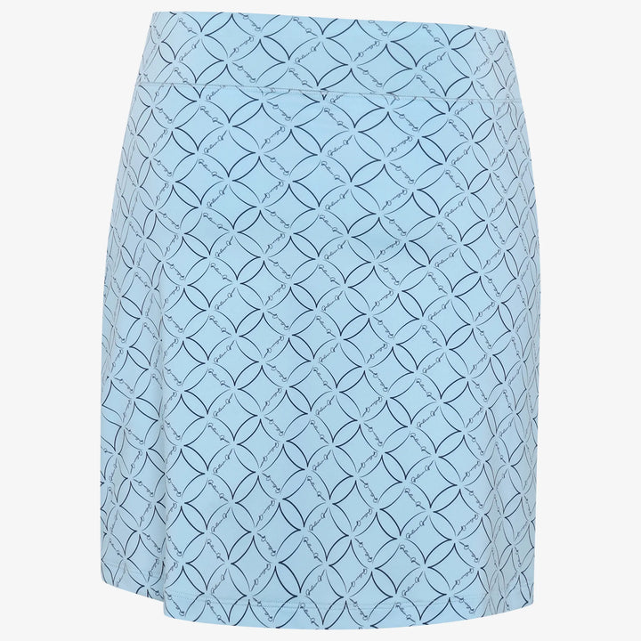 Marielle is a Breathable golf skirt with inner shorts for Women in the color Crystal Blue/Navy(6)