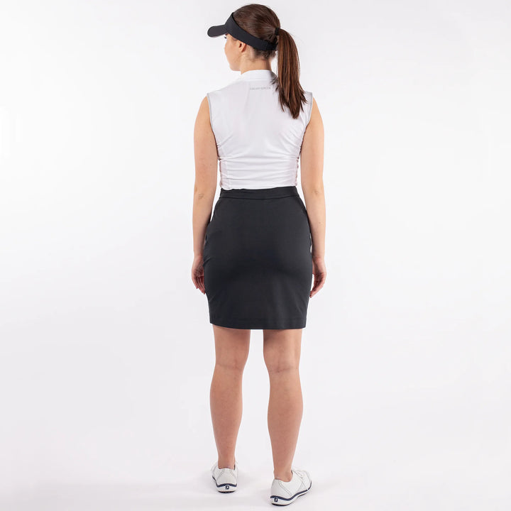 Marie is a Breathable golf skirt with inner shorts for Women in the color Black(5)