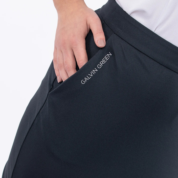 Marie is a Breathable golf skirt with inner shorts for Women in the color Black(3)