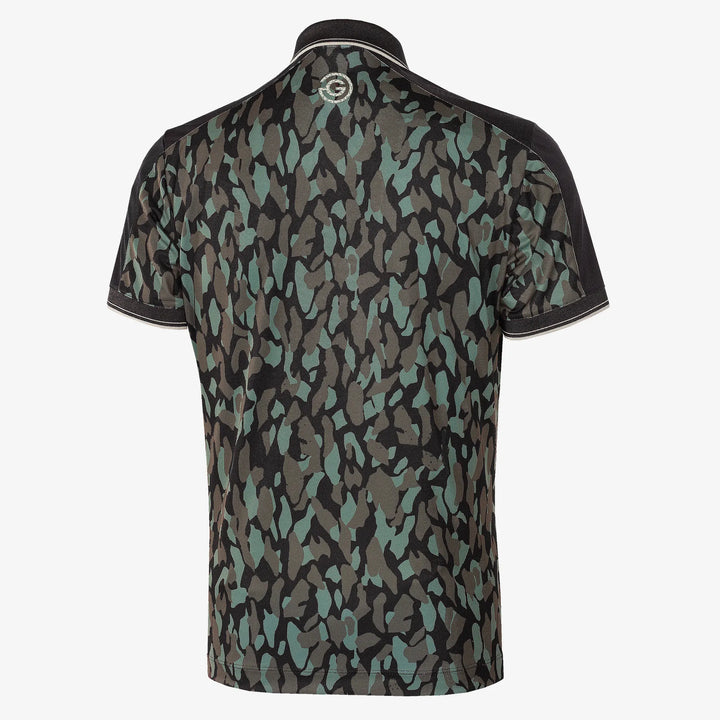 Mario  is a Breathable short sleeve golf shirt for Men in the color Deep Forest/Black(6)