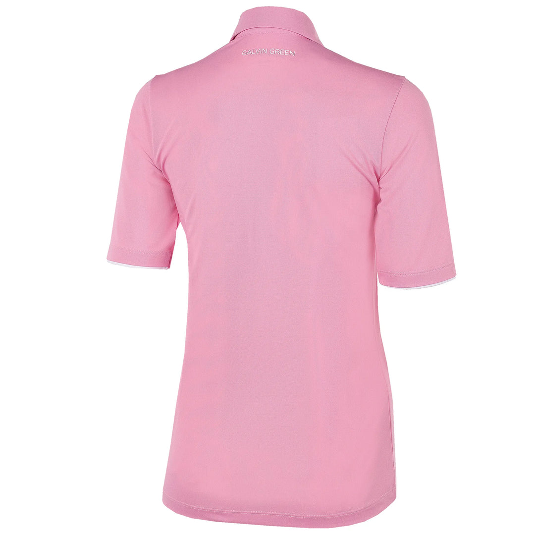 Marissa is a Breathable short sleeve golf shirt for Women in the color Amazing Pink(8)