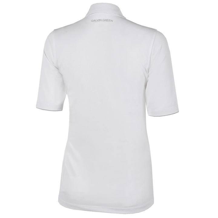Marissa is a Breathable short sleeve golf shirt for Women in the color White(7)