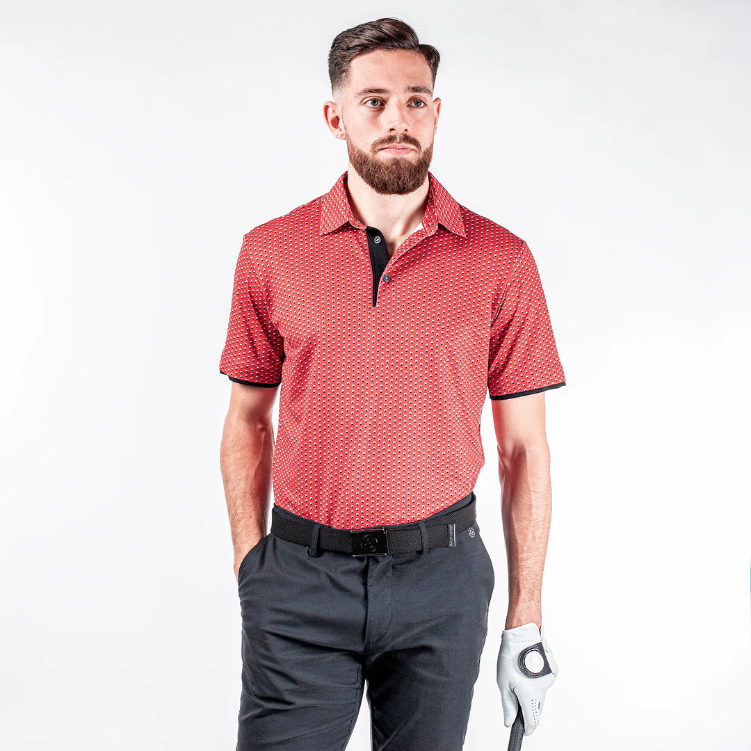 Mark is a Breathable short sleeve shirt for Men in the color Imaginary Red(1)