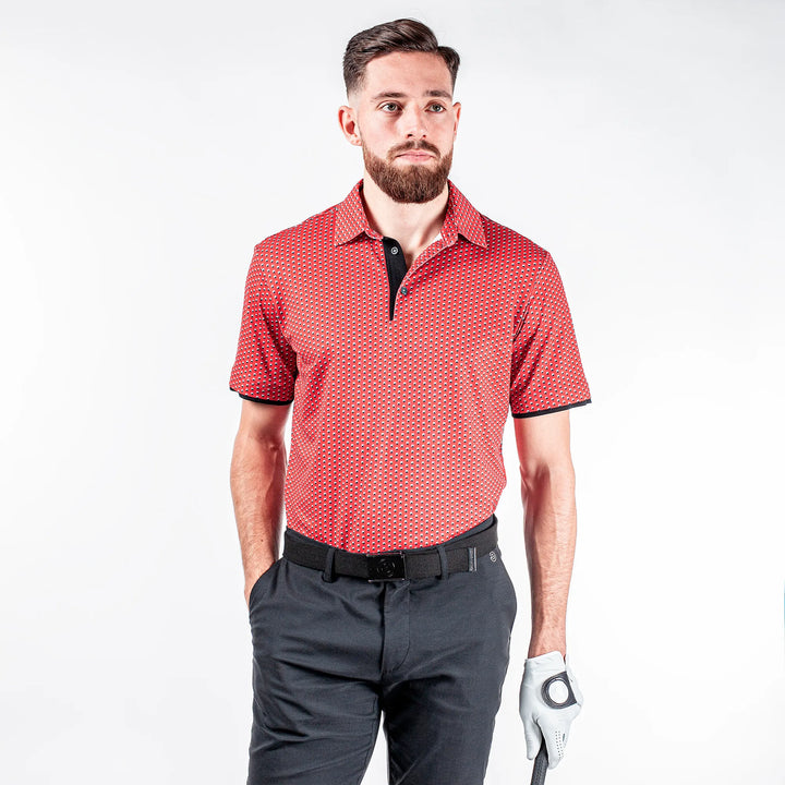 Mark is a Breathable short sleeve shirt for Men in the color Imaginary Red(1)