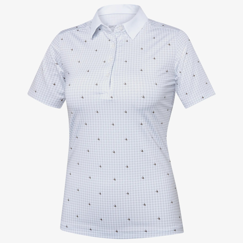 Marlene is a Breathable short sleeve golf shirt for Women in the color Sand/White(0)