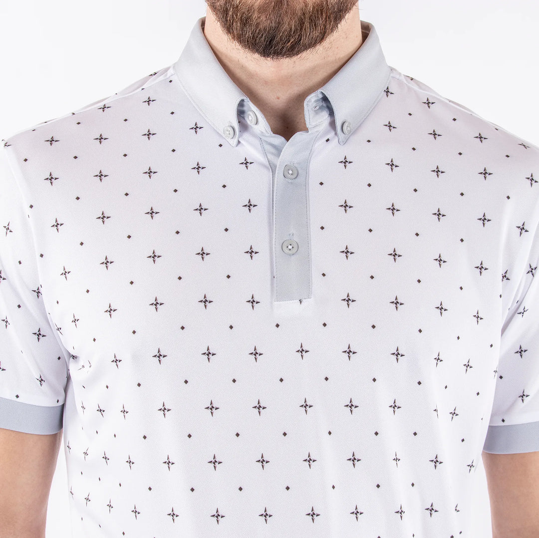 Marlow is a Breathable short sleeve shirt for Men in the color White(4)
