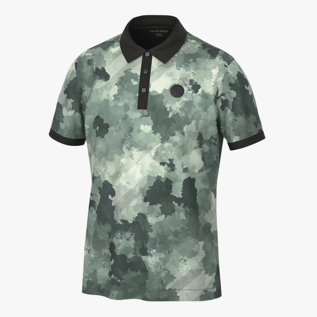 Marsh is a Breathable short sleeve golf shirt for Men in the color Jungle Green(0)