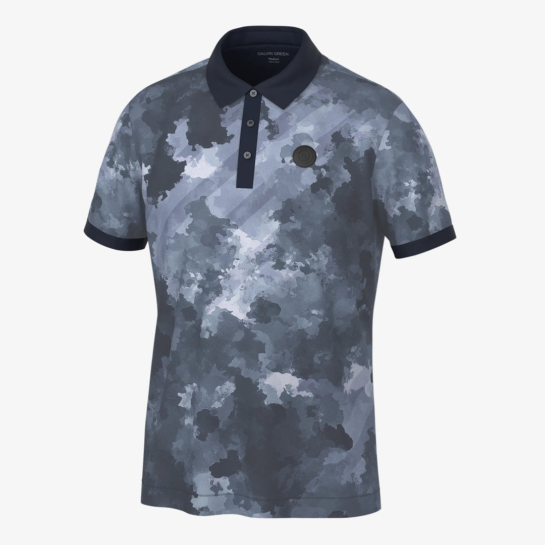 Marsh is a Breathable short sleeve golf shirt for Men in the color Navy(0)
