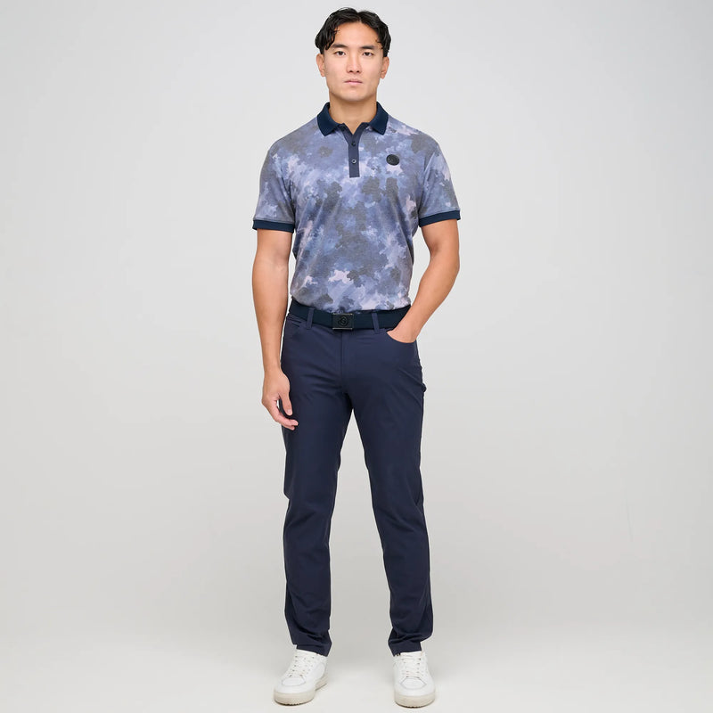 Marsh is a Breathable short sleeve golf shirt for Men in the color Navy(2)