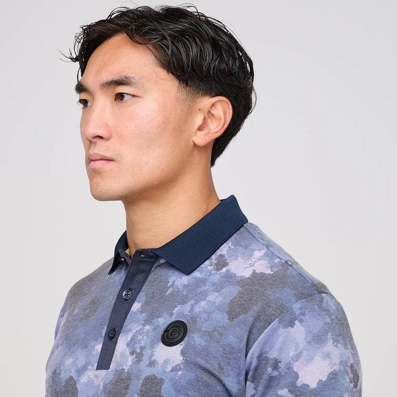 Marsh is a Breathable short sleeve golf shirt for Men in the color Navy(4)