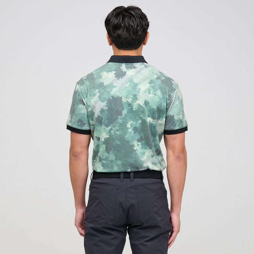 Marsh is a Breathable short sleeve golf shirt for Men in the color Jungle Green(5)