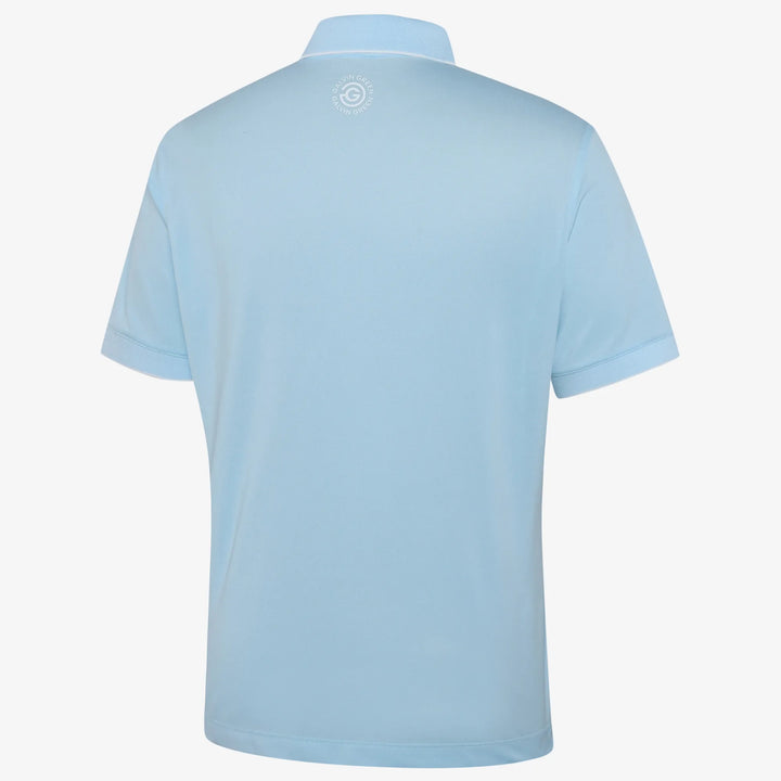Marty is a Breathable short sleeve golf shirt for Men in the color Crystal Blue(6)