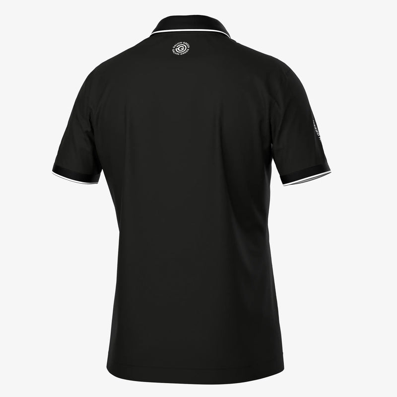 Marty is a Breathable short sleeve golf shirt for Men in the color Black(9)