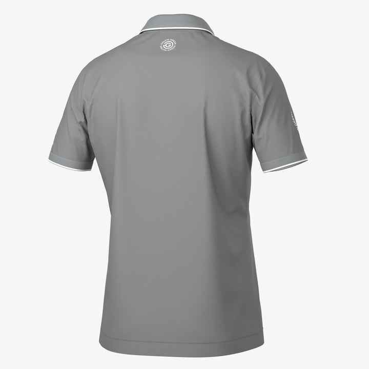 Marty is a Breathable short sleeve golf shirt for Men in the color Sharkskin(7)