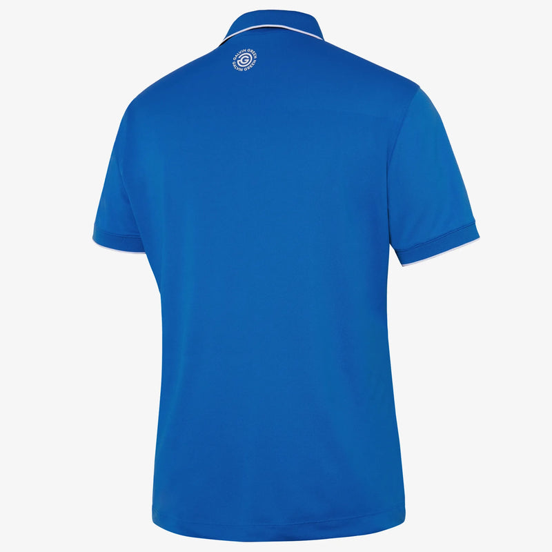 Marty TOUR is a Breathable short sleeve golf shirt for Men in the color Royal Blue(2)