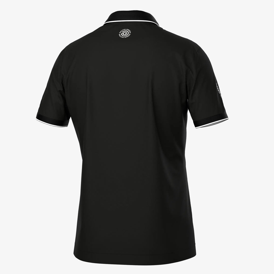 Marty TOUR is a Breathable short sleeve golf shirt for Men in the color Black(2)