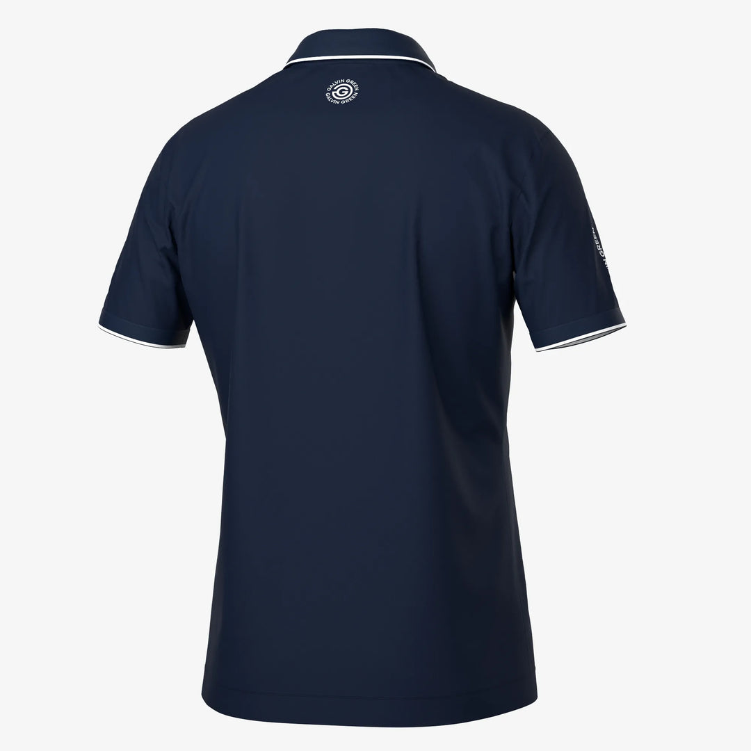 Marty TOUR is a Breathable short sleeve golf shirt for Men in the color Navy(2)
