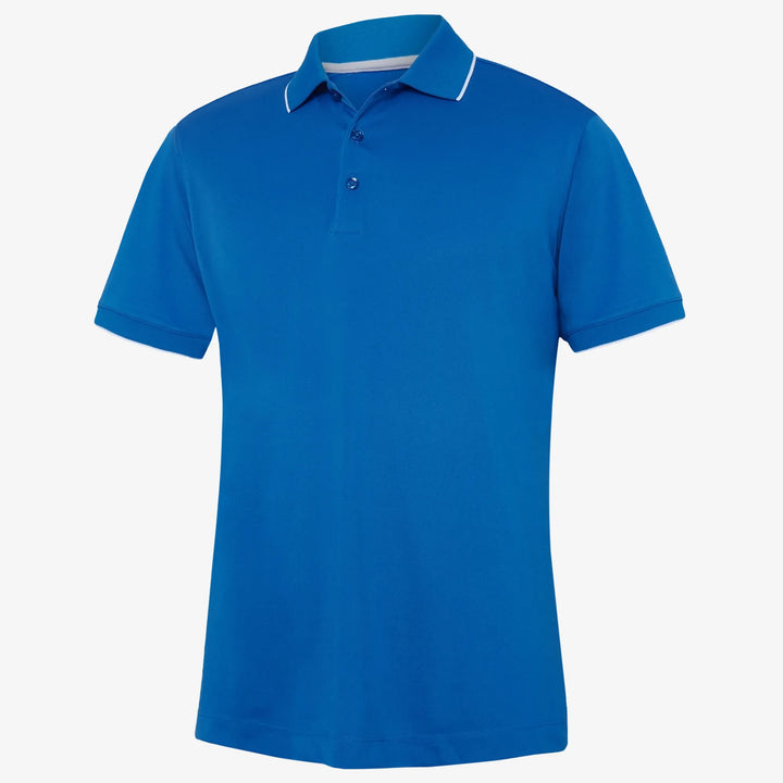 Marty is a Breathable short sleeve golf shirt for Men in the color Royal Blue(0)