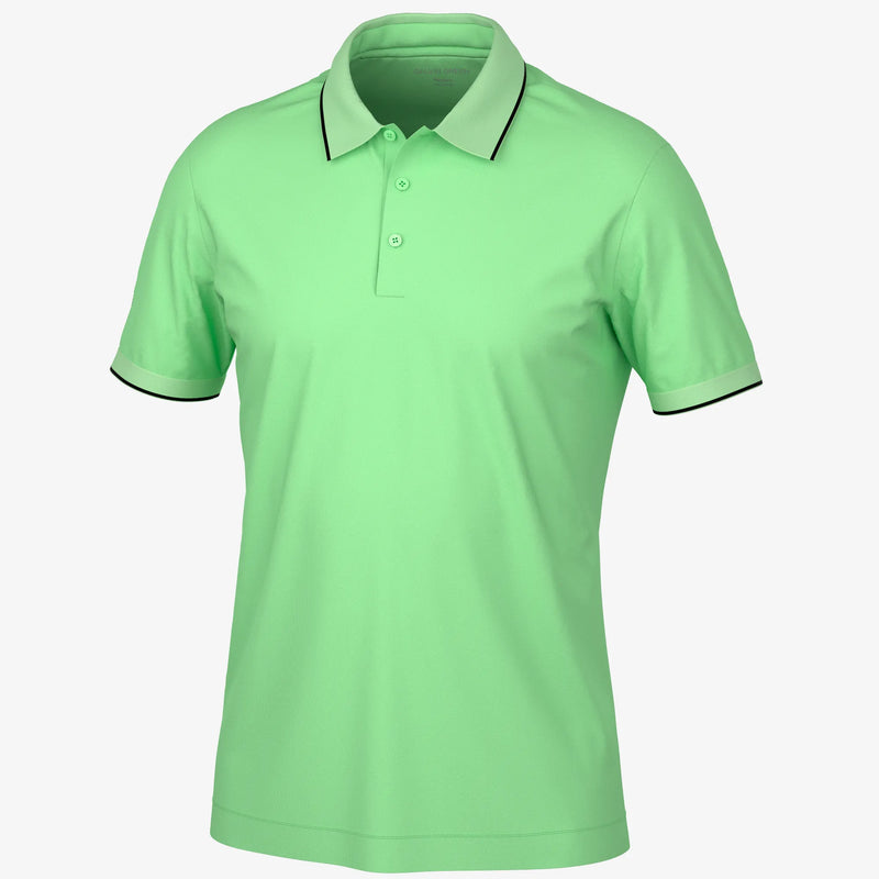 Marty is a Breathable short sleeve golf shirt for Men in the color Fresh Green(0)