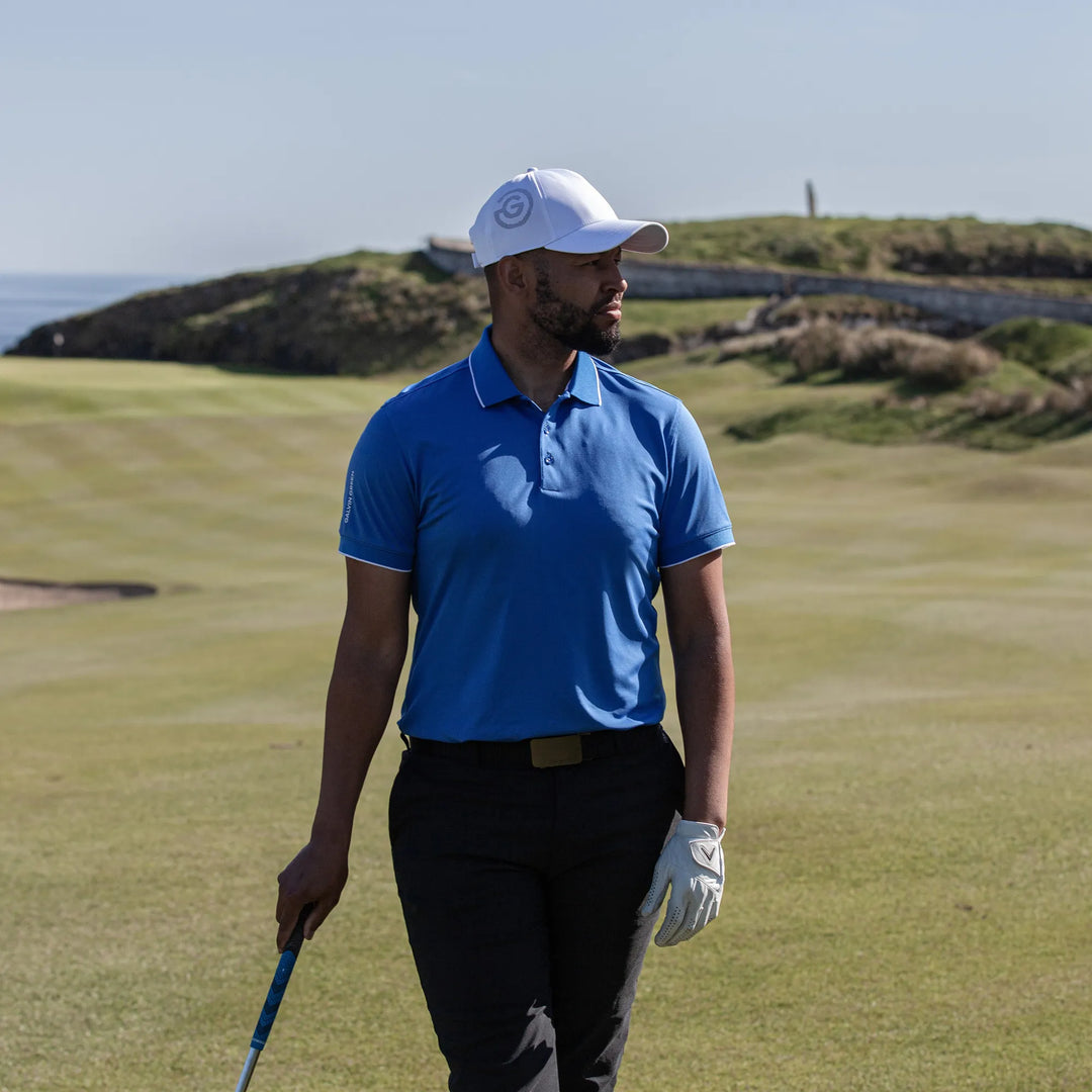 Marty is a Breathable short sleeve golf shirt for Men in the color Royal Blue(8)