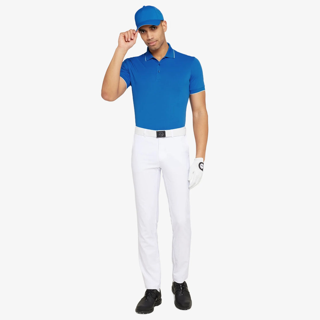 Marty is a Breathable short sleeve golf shirt for Men in the color Royal Blue(2)