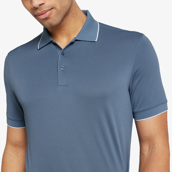 Marty is a Breathable short sleeve golf shirt for Men in the color Moonlight Blue(3)