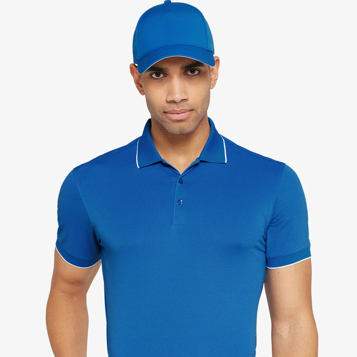 Marty is a Breathable short sleeve golf shirt for Men in the color Royal Blue(3)