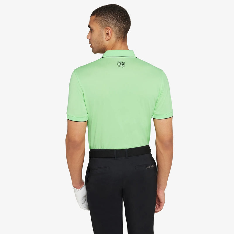 Marty is a Breathable short sleeve golf shirt for Men in the color Fresh Green(4)