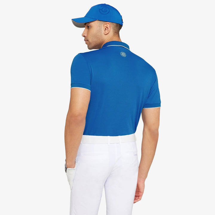 Marty is a Breathable short sleeve golf shirt for Men in the color Royal Blue(4)