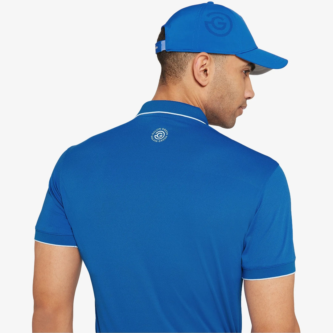 Marty is a Breathable short sleeve golf shirt for Men in the color Royal Blue(5)