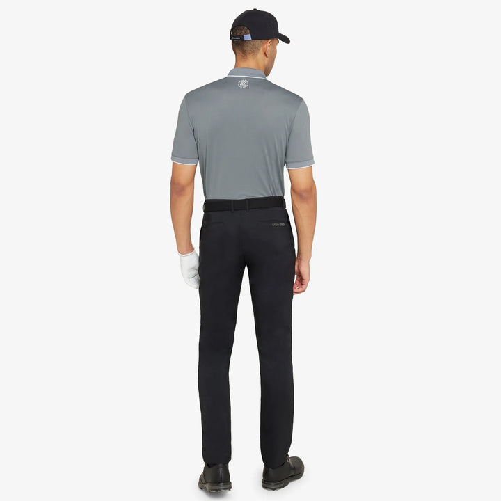 Marty is a Breathable short sleeve golf shirt for Men in the color Sharkskin(6)
