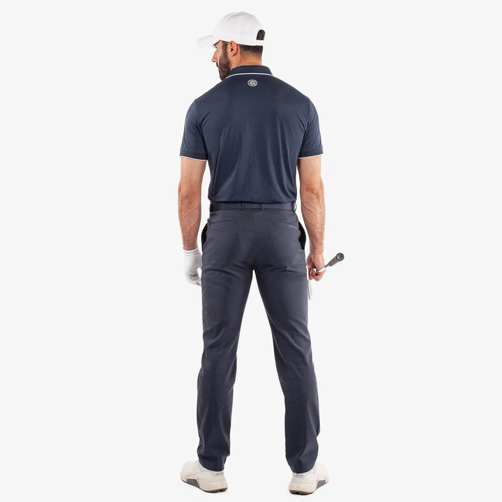 Marty is a Breathable short sleeve golf shirt for Men in the color Navy(6)