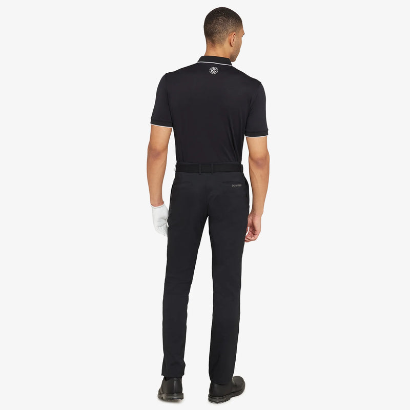Marty is a Breathable short sleeve golf shirt for Men in the color Black(8)