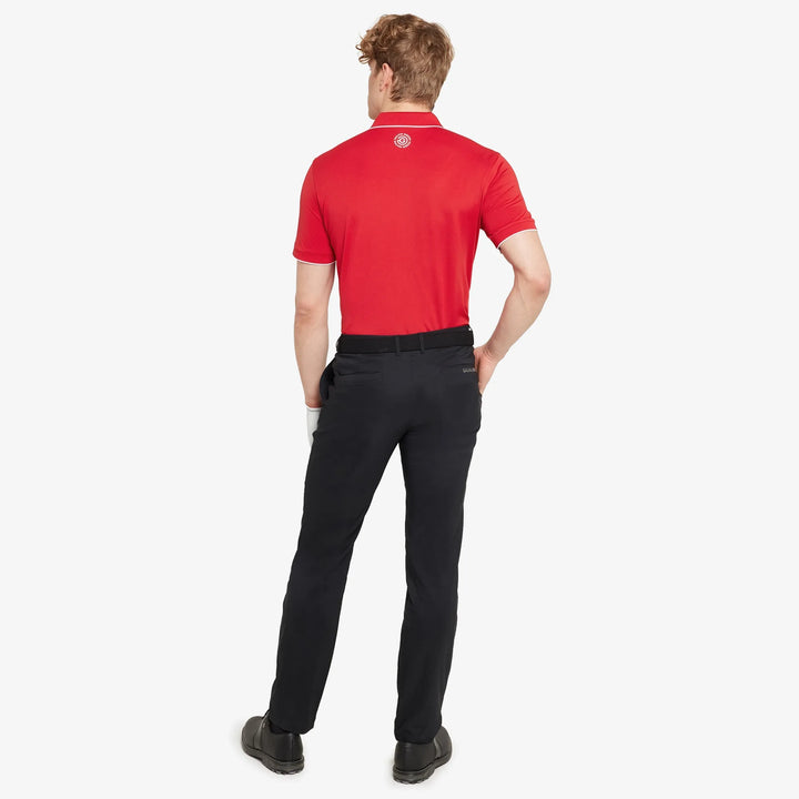 Marty is a Breathable short sleeve golf shirt for Men in the color Red(6)