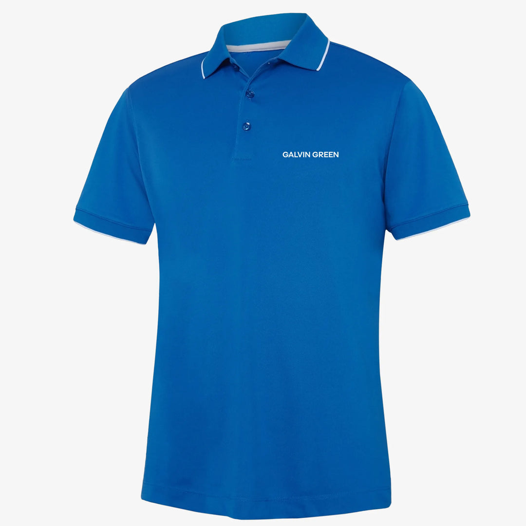 Marty TOUR is a Breathable short sleeve golf shirt for Men in the color Royal Blue(0)