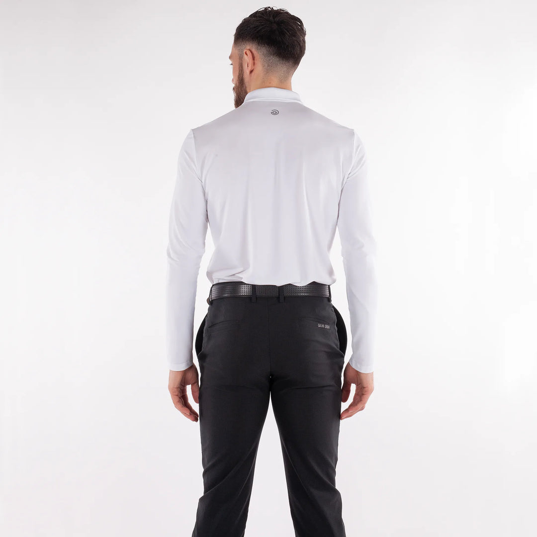 Marwin is a Breathable long sleeve golf shirt for Men in the color White(5)