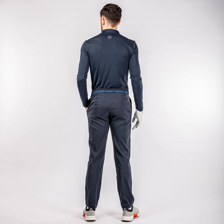 Marwin is a Breathable long sleeve golf shirt for Men in the color Navy(8)