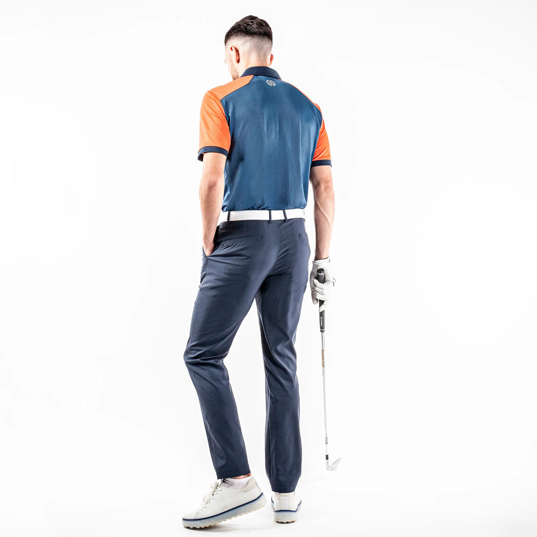 Mateus is a Breathable short sleeve shirt for Men in the color Orange(8)