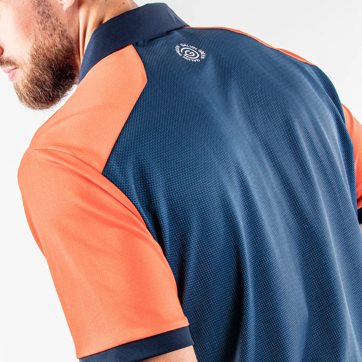 Mateus is a Breathable short sleeve shirt for Men in the color Orange(7)